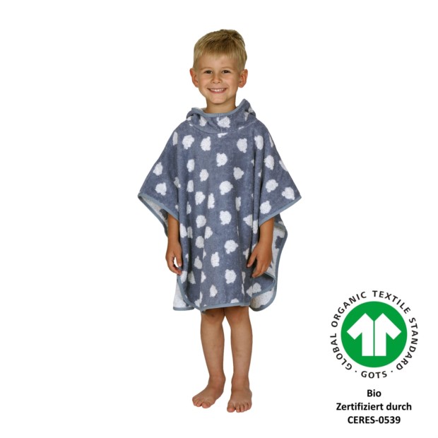 Jac. Teddy blau Bade-Poncho 60x75 cm