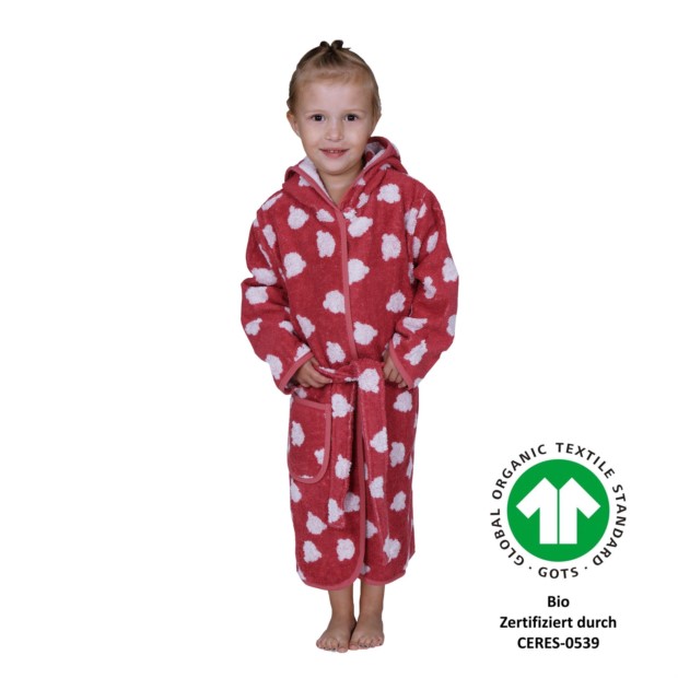 Jac. Teddy rot Bademantel Gr��e 92-140