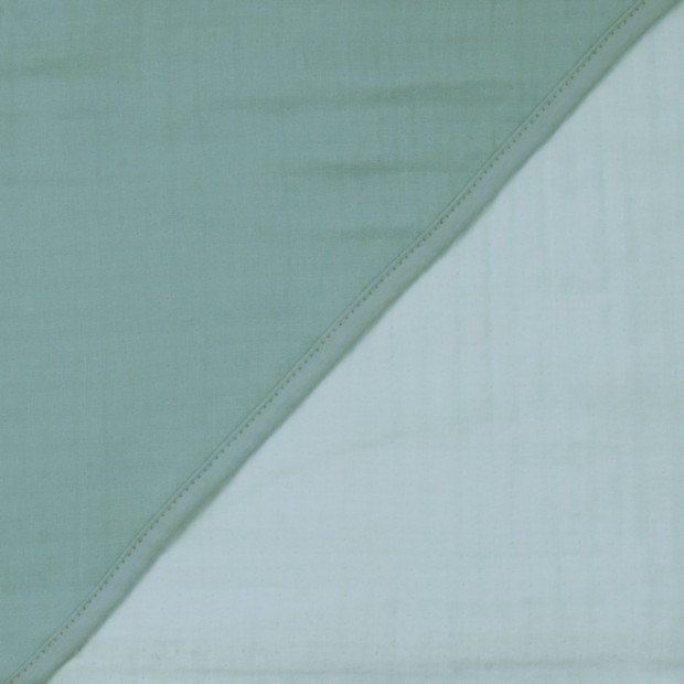 Musselin Uni mint-eisblau
