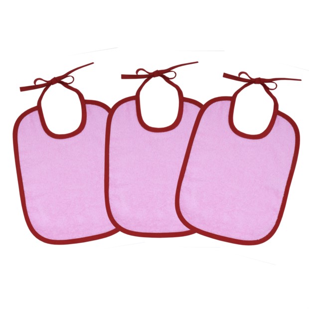 L�tzchen 3er Set rosa-burgunder