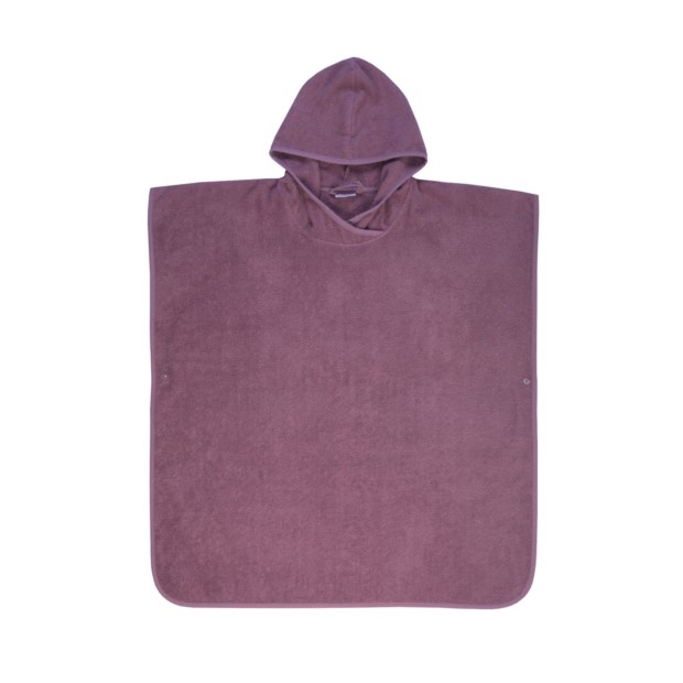 Uni mauve Bade-Poncho Gr��e 80/75