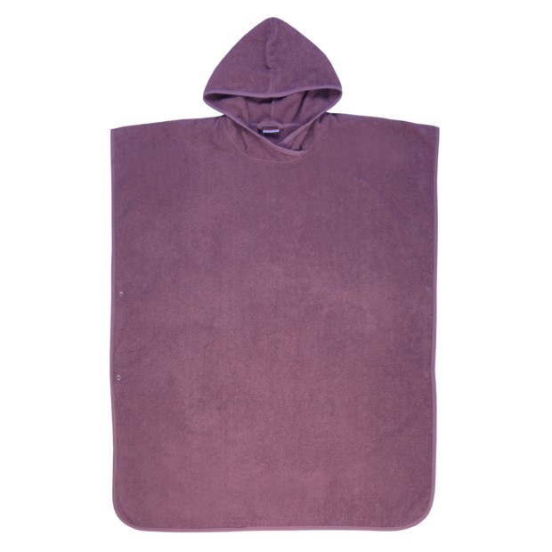 Uni mauve Bade-Poncho Gr��e 100/80