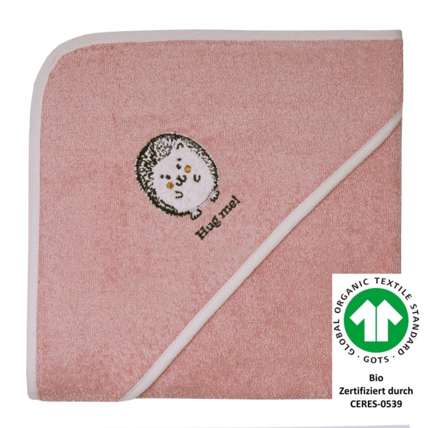 Igel rosa Kapuzen-Bt. Gr��e 100x100 cm