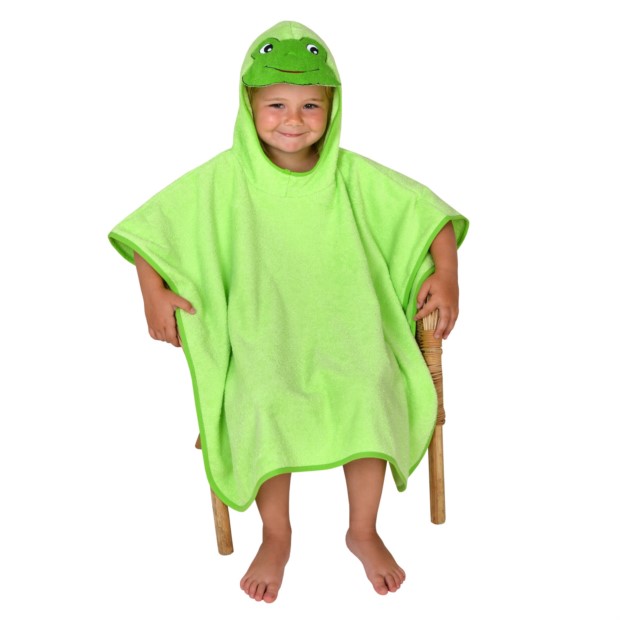Frosch limone Bade-Poncho Gr��e 60x75 cm