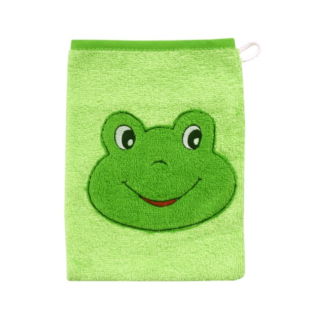 Frosch limone Waschhandschuh Gr��e 15x21 cm