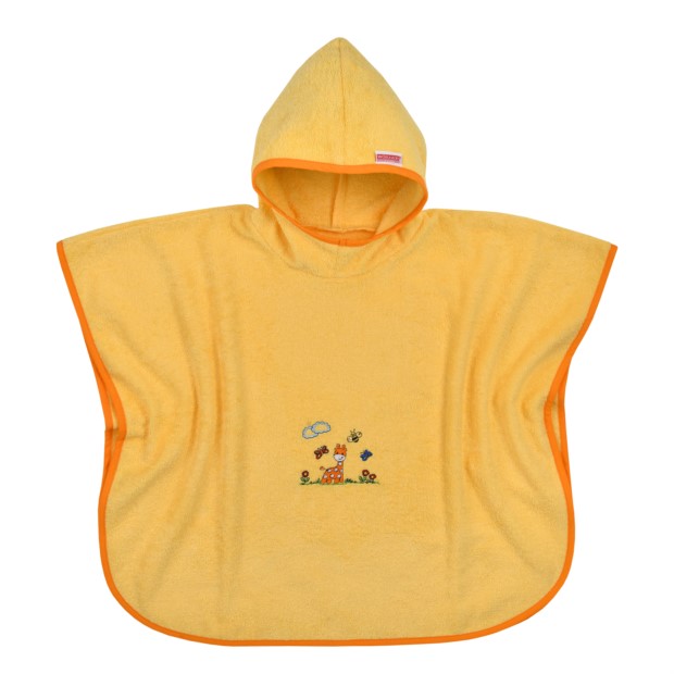 Giraffe gelb Bade-Poncho Gr��e 60x75 cm