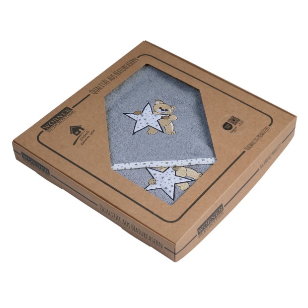 Teddy/Stern grau KBT (80x80 cm) +WHS in GK