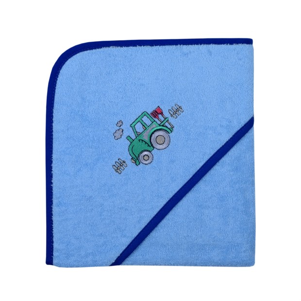 Traktor hellblau Kapuzen-Bt. Gr��e 80/80