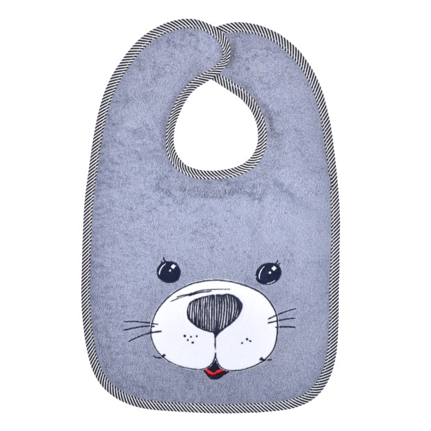 Seehund grau Riesen-Klettlatz Gr 30x45 cm