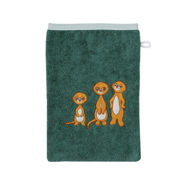 Erdm�nnchen pinie Waschhandschuh Gr��e 15x21 cm