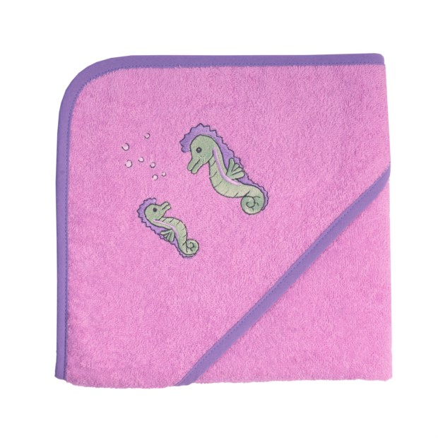 Seepferdchen hellflieder Kapuzen-Bt. Gr��e 80x80 c