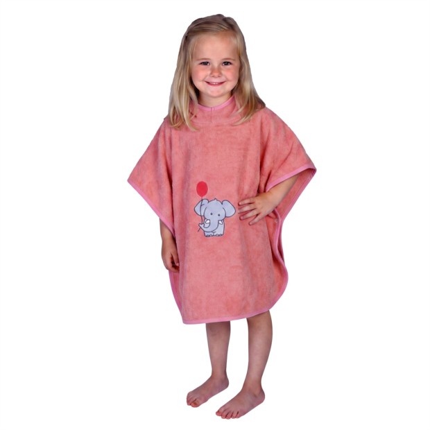 Elefant koralle Bade-Poncho 