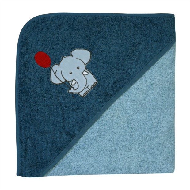 Elefant stahl-dunkelblau Kapuzen-Bt.  100/100