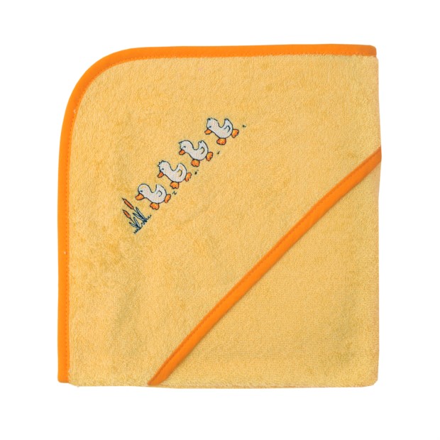 Entchen gelb Kapuzen-Bt. Gr��e 100x100 cm