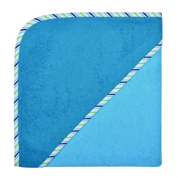 Uni aqua-petrol Kapuzen-Bt. Gr��e 100x100 cm