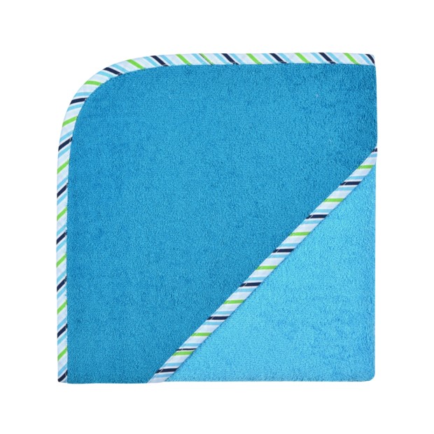 Uni aqua-petrol Kapuzen-Bt. Gr��e 80x80 cm