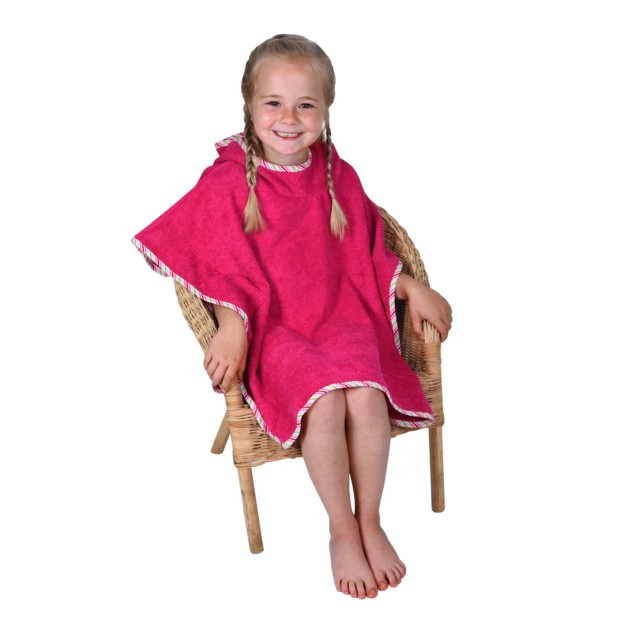 Uni beere Bade-Poncho Gr��e 60x75 cm