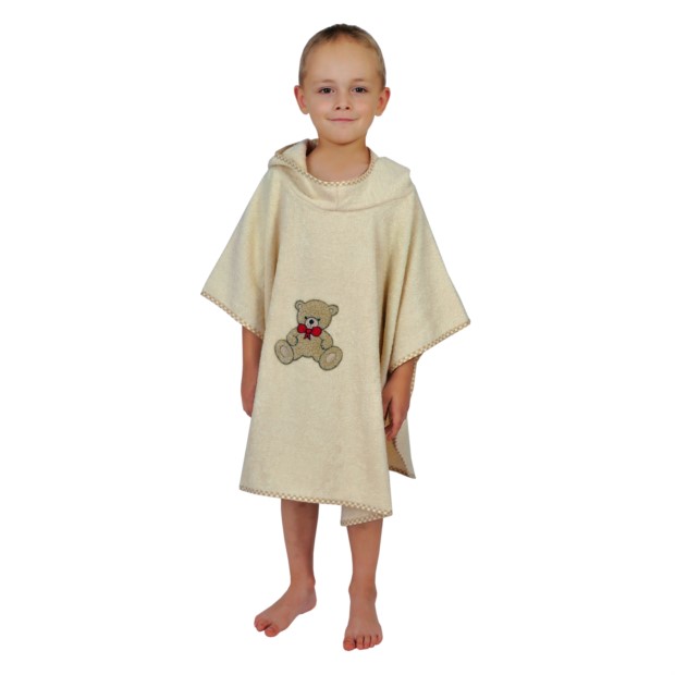 Teddy II natur Bade-Poncho Gr��e 60/75