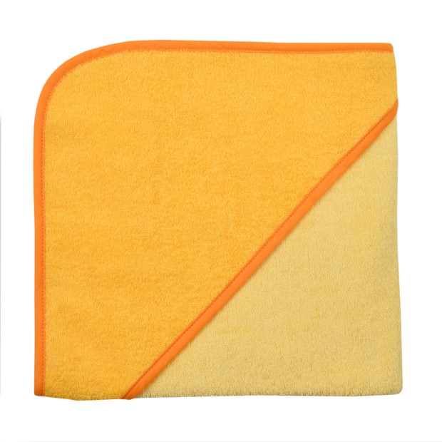 Uni hellgelb/goldgelb Kapuzen-Bt. Gr��e 100x100 cm