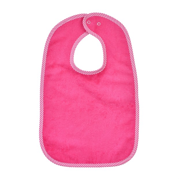 Uni pink Riesen-Latz mit Druckknopf Gr 30x45 cm