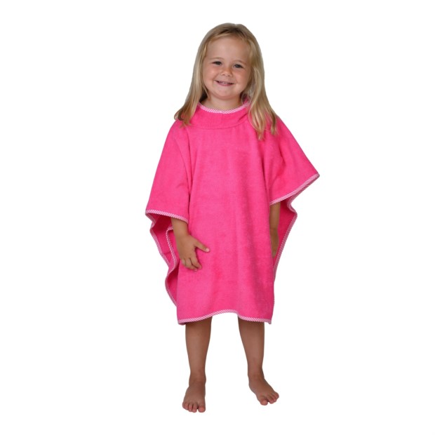 Uni pink Bade-Poncho Gr��e 60x75 cm