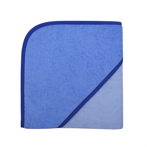 Uni sky/ciel Kapuzen-Badetuch 80 x 80 cm