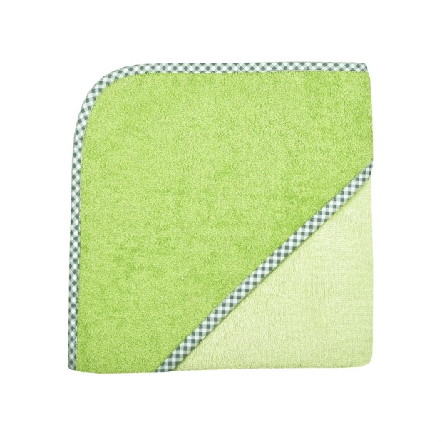 Uni pastellgr�n/opalgr�n Kapuzen-Bt. Gr��e 80x80 c