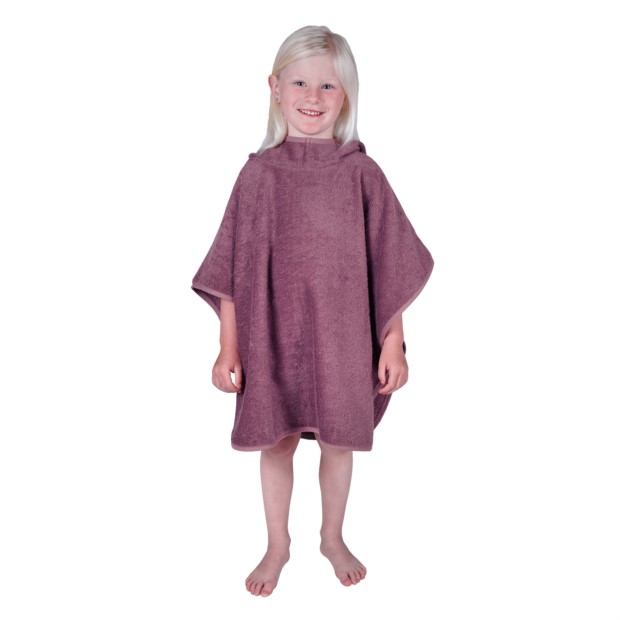 Uni mauve Bade-Poncho Gr��e 60x75 cm
