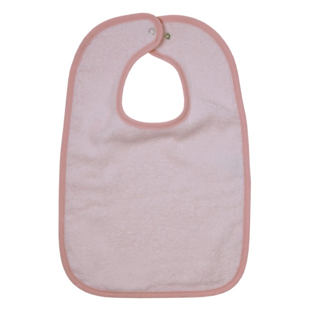 Uni lachsrosa Riesen-Latz mit Druckknopf Gr 30x45 