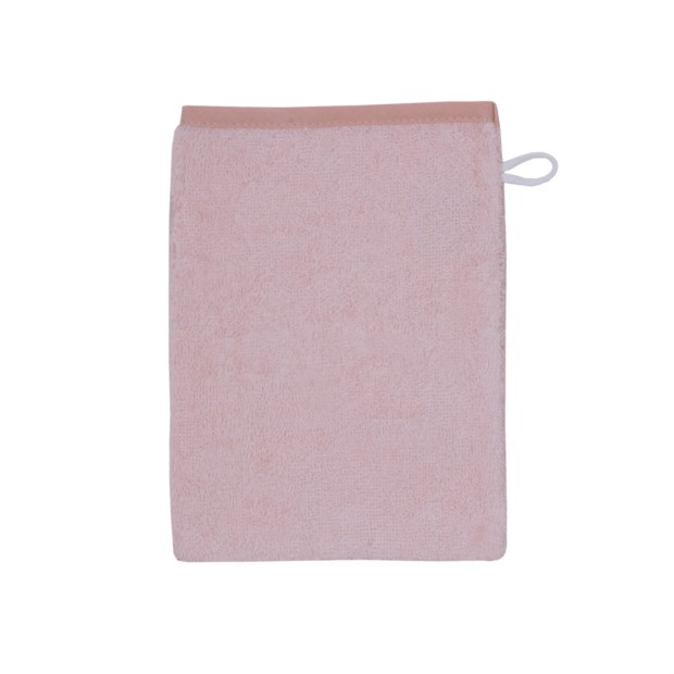Uni lachsrosa Waschhandschuh Gr��e 15x21 cm