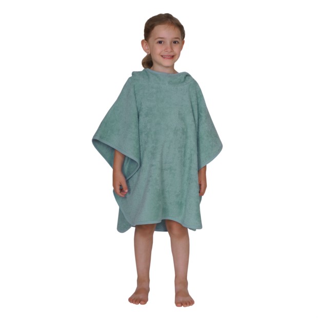 Uni eisblau Bade-Poncho Gr��e 60x75 cm