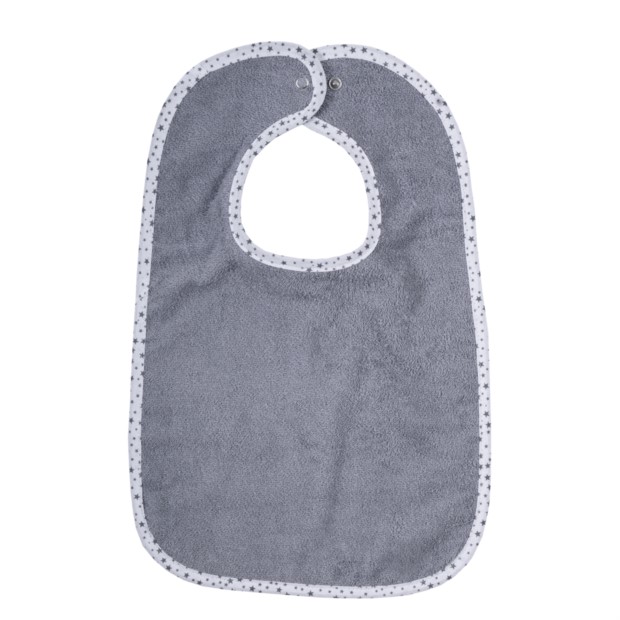 Uni dunkelgrau Riesen-Latz mit Druckknopf Gr 30/45