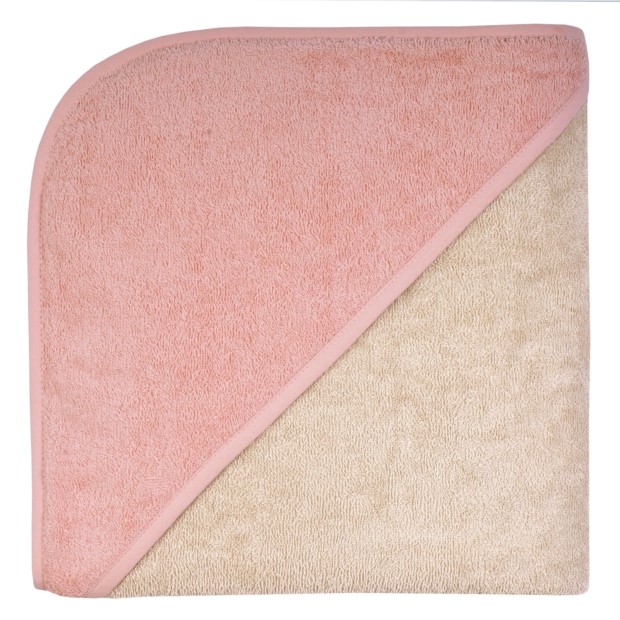 Uni greige-erika Kapuzen-Badetuch 140x140 cm