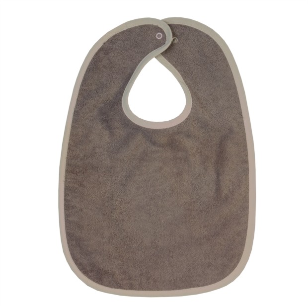 Uni hellbraun Riesen-Latz mit Druckknopf