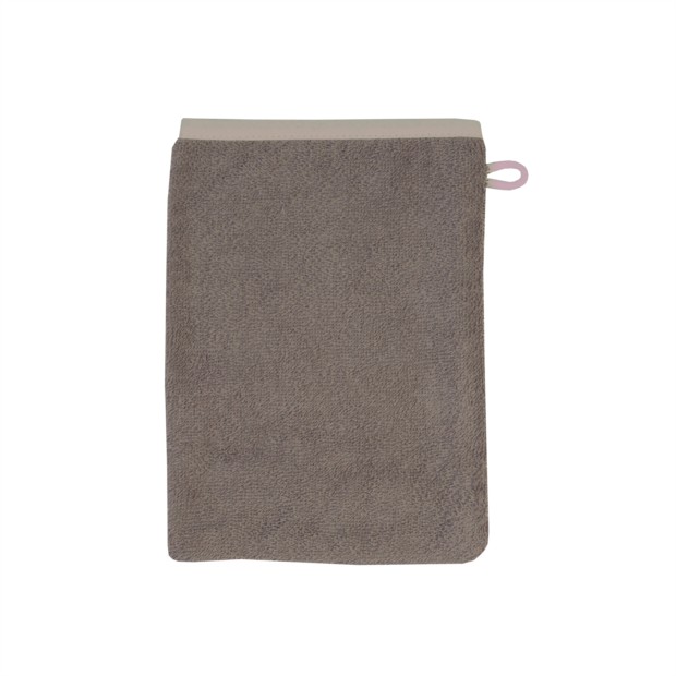 Uni hellbraun Waschhandschuh 