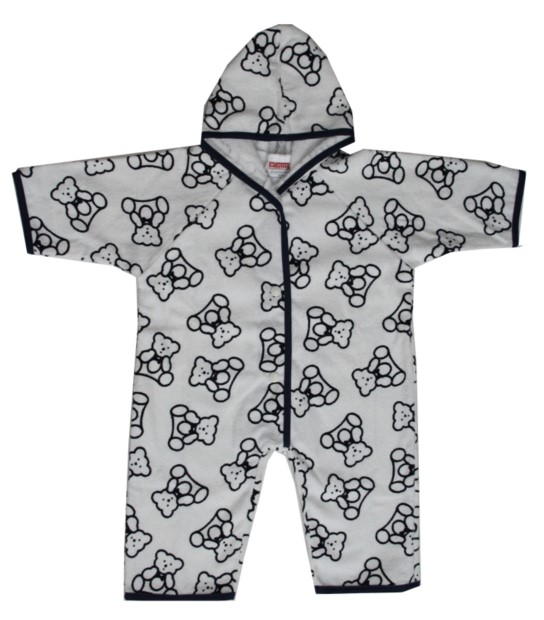 .Druck Teddy weiss Badeoverall Gr. 98/104
