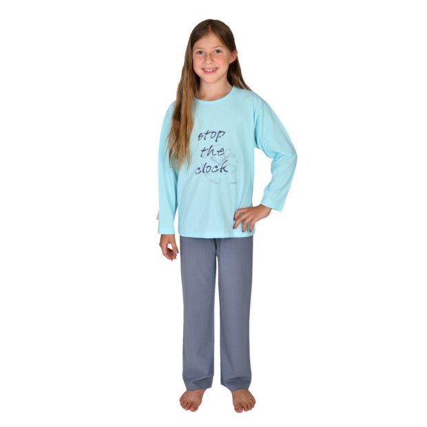 Md. Single-Schlafanzug Stop mint Gr��e 116-152