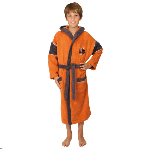 Kn. Bademantel OffRoad papaya Gr��e 128