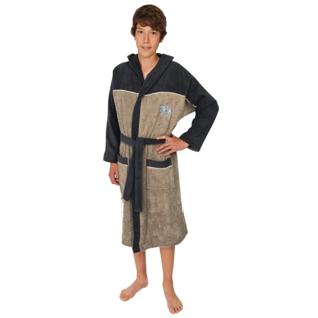 Kn. Bademantel Sport beige Gr��e 128