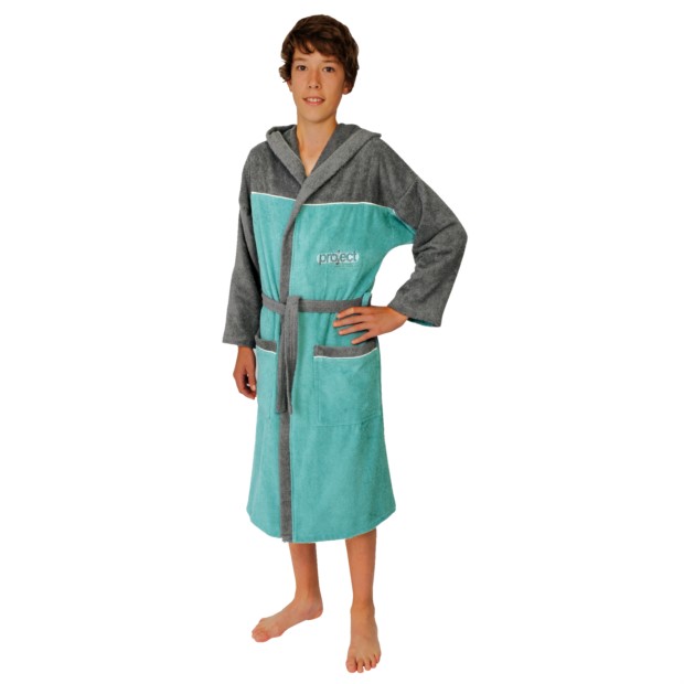 Kn. Bademantel Project blaugr�n Gr��e 140