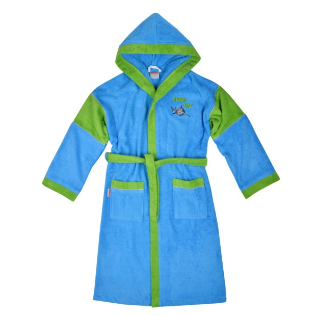 Kn. Bademantel Hai ozean Gr��e 128-164