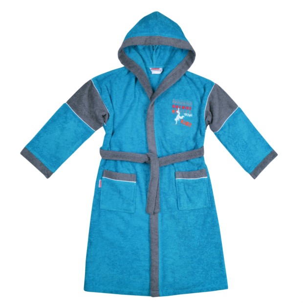 Kn. Bademantel Avenue petrol Gr��e 128-176