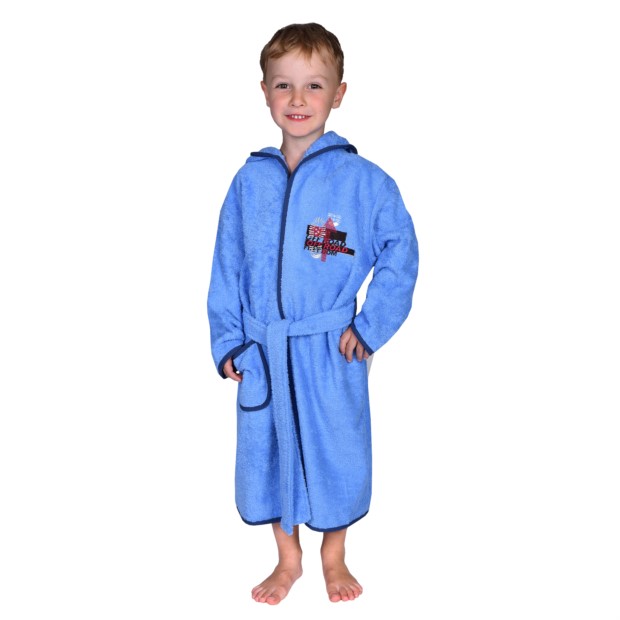 Kn. Bademantel Off Road ciel Gr��e 104-140