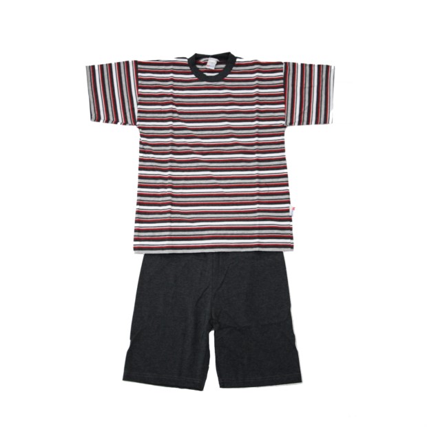 Kn. Shorty 2-tlg. Ringel anthrazit Gr��e 140