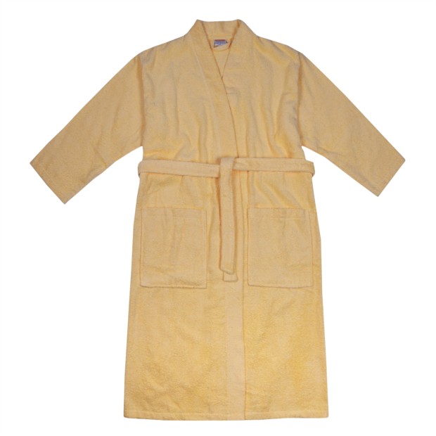 Da./He. Bademantel Kimono vanille Gr��e S-XL