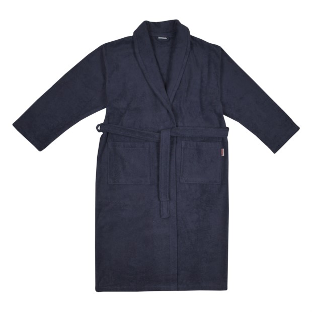 Da./He. Bademantel Schalkragen anthrazit Gr.S-XXL 