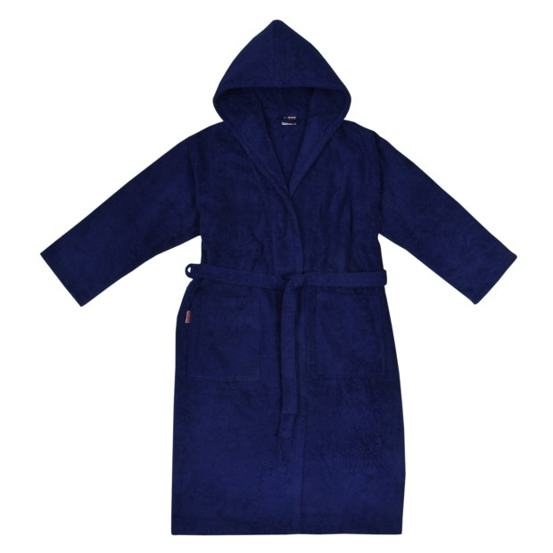 Da/He. Bademantel Kapuze marine Gr��e XS-XL