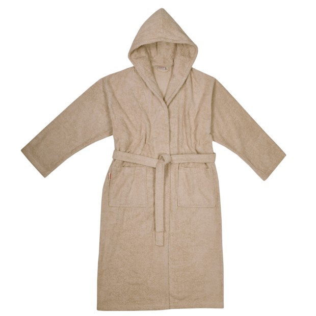 Da/He. Bademantel Kapuze mandel Gr��e XS-XL