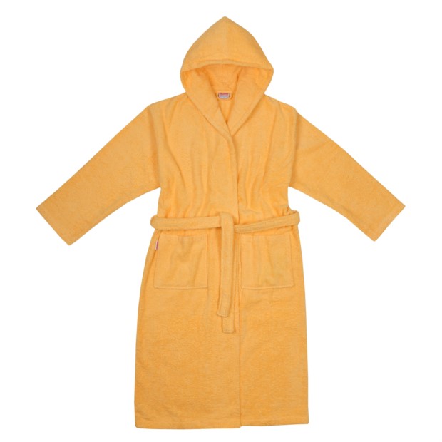 Da/He. Bademantel Kapuze apricot Gr��e XS-XL