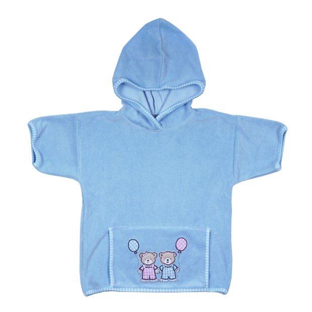 Teddykinder bleu Kapuzen-Jacke Gr. 98/104
